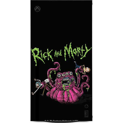 Adult Swim Rick and Morty Tentacle Attack XBox Series X Digital Edition Console Skin
